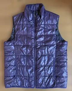 ユニクロ　メンズ　ダウンベスト　パープル　XLサイズ