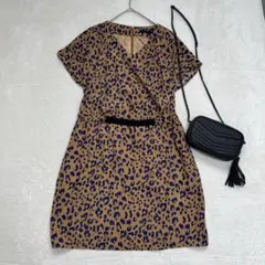 v108 ehyphen world gallery レオパード柄ワンピース