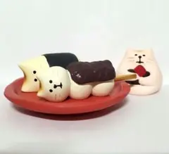 猫 和菓子 ミニチュア フィギュア 4点セット