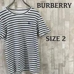 古着 BURBERRY BLACK LABEL 半袖Tシャツ 2 ボーダーのサムネイル