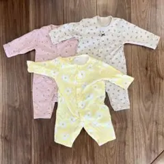 《値下げ‼︎》★美品★長袖ロンパース 3点セット 60-70㎝