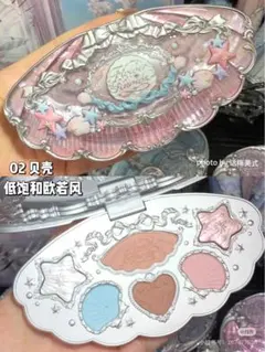 フラワーノーズ　シェルズジュエルコレクション　 6色アイシャドウパレット　02