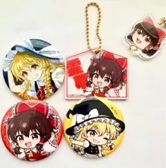 東方Project 博麗霊夢　霧雨魔理沙　5点　グッズ