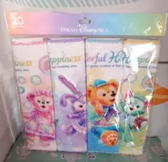 ディズニーシー　カラフルハピネス　タオル　4枚セット　ダッフィー