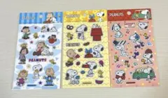 PEANUTS スヌーピー ステッカー 3枚セット