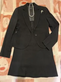 23区 セレモニースーツ　38 黒ラメ　ツイード　フォーマルスーツ　セットアップ