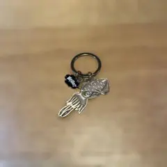 イカ モチーフ キーホルダー Hello! チャーム付き
