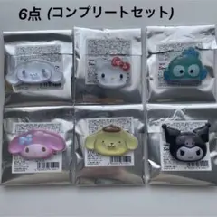 新品★サンリオキャラクターズ ぷっくりったい バッジ 6点 コンプリートセット