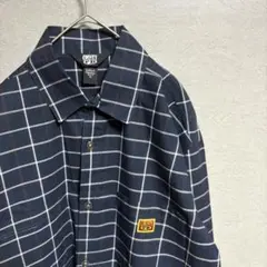 【未使用品】FB COUNTY 長袖 シャツ ネイビー チェック L