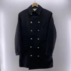 希少☆CELINE ピュアウール スーパーロングコート トリムオンフ 金