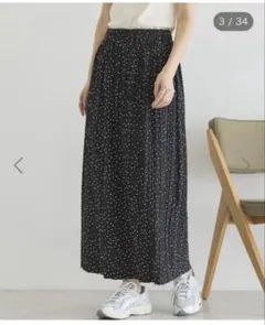 アメリカンホリック　ドットプリーツスカート