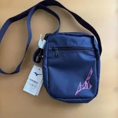 MIZUNO ミニショルダーバッグ 63JMB51287 ネイビー×ピンク