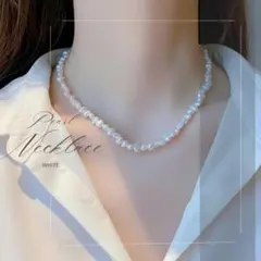 바로크 진주 담수 진주 바람 목걸이 아기 진주 관혼상제 심플 고급
