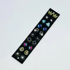 青色系耳ツボジュエリー　金粒20粒