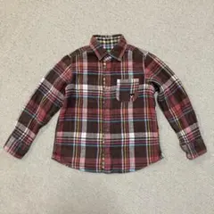 ミキハウス ダブルＢ　シャツ　長袖シャツ　リバーシブル　チェック柄 120センチ