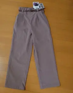 Lutique ベルト付きパンツ ベージュ Mサイズ