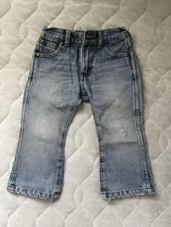 ライトブルー ストレートレッグ デニムパンツ