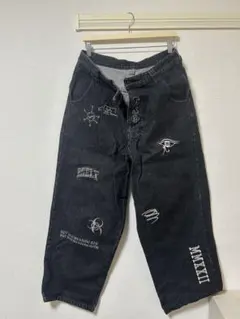 最終値下 PALACE パッチワークデニムパンツ ブラック 30 - メルカリ