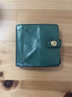 IL BISONTE 二つ折り財布 グリーン - メルカリ