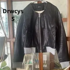 DRWCYS ブラックゴートレザーショートジャケット　サイズ1のサムネイル
