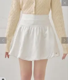 【新品】CHICO 切り替えサテンライクバルーンスカート