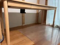 【都内引き取り限定】無印良品　ブナ材デスク・幅160cm 3段引き出しデスク