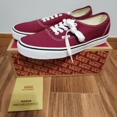 VANS US企画 AUTHENTIC バーガンディ オーセンティック