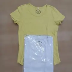半袖Tシャツ イエロー ホワイト 2枚セット　Lサイズのサムネイル