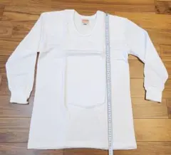 メンズ インナー 長袖 Lサイズ ホワイト 厚手 あったか素材新品