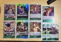 ワンピースカードゲーム 緑デッキ　緑　ミホーク　シャンクス エネル　SR R