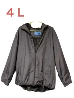 レディース　４Ｌ　パーカー　ハイネックフード　フリース裏地　無地