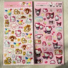 国内正規品♡ラメ入り樹脂もりシール♡サンリオ♡平成コギャル