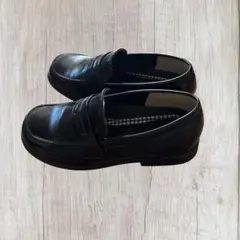 TOPVALU ブラック フォーマルシューズ ローファー 21.5〜22.0