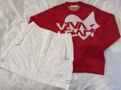 【ゴルフウェア】VIVA HEART セーターとcallawayのスカートセット