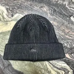 Dime ニット帽 ビーニー ブラック グレー リブ編みのサムネイル