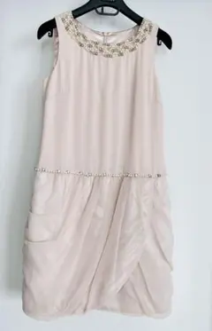 ジャスグリッティー パールビジュー　ドレス　ワンピース