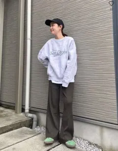 ユニクロ　ウォッシャブルニットリブパンツ　UNIQLO