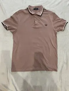 FRED PERRY フレッドペリー ポロシャツ L くすみピンク ブラウンのサムネイル