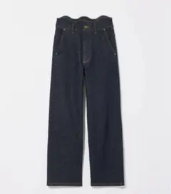 Eaphi WAVE DESIGN HIGH WAIST DENIM navy