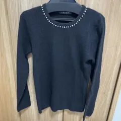 INGNI ビジュー付き　長袖ニット　トップス　M