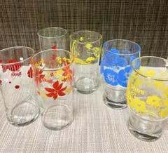 昭和レトロ ノベルティーグラス 非売品 6コ
