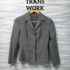 【TRANS WORK】スーツ　パンツセット　S ヘリンボーン柄のサムネイル