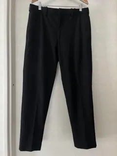 【Mサイズ】スマートアンクルパンツ2WAYストレッチ　ウールライク　ブラック