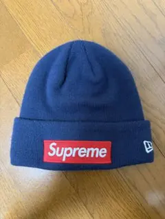 Supreme New Era BoxLogo Beanie.Navy.24FW
