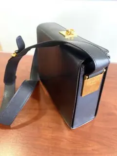 レア CELINE セリーヌ ショルダーバッグ ガンチーニ レザー スクエア