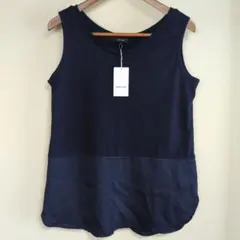 【新品】COMME CA ISM ノースリーブカットソー ネイビー 11のサムネイル