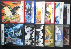 【箱・説明書付き】ポケットモンスター　3DS&DSソフト　12点セット①