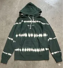 ち*ん様 Champion リバースウィーブ パーカー 緑 絞り染め XL タイ