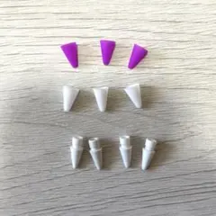 アップルペンシル交換用ペン先 第1/2世代対応 替え芯4個＆保護キャップ6個