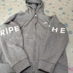 こ*つ様 adidas グレー フルジップパーカー Ｌサイズ